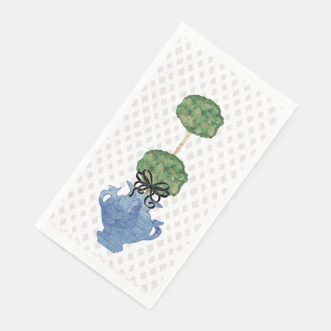 Serviette En Papier Pot à gingembre à treillis en céramique  (Coin)