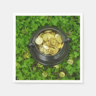 Serviette En Papier Pot d'or de Leprechaun ! Serviettes de table