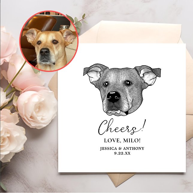 Serviette En Papier Potcake Chien Cheveux personnalisés serviettes (Créateur téléchargé)