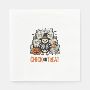 Serviette En Papier Poulet drôle ou traiter Graphique de poulet Hallow