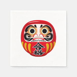 Serviette En Papier Poupée Daruma (charme traditionnel japonais de cha