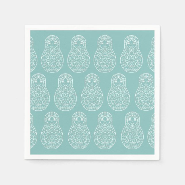 Serviette En Papier Poupées d'imbrication (Devant)