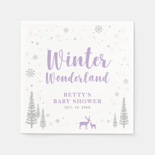 Serviette en papier pour Baby Shower Bébé Hiver Me