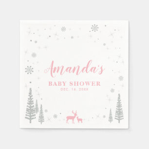 Serviette en papier pour Baby Shower Bébé Hiver Me