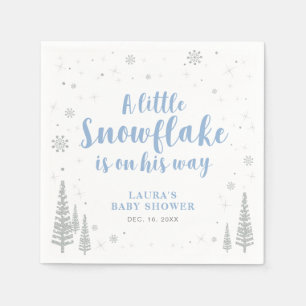 Serviette en papier pour Baby Shower Bébé Hiver Me
