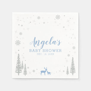 Serviette en papier pour Baby Shower Bébé Hiver Me