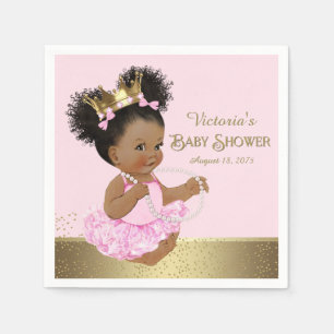 Serviette en papier pour Baby Shower de Princesse