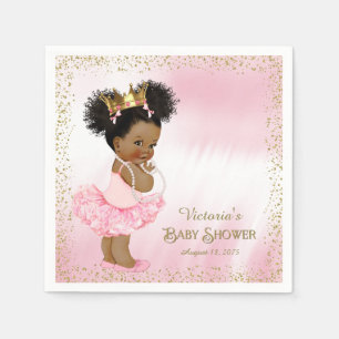 Serviette en papier pour Baby Shower de Princesse