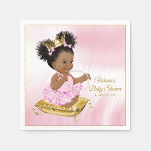 Serviette en papier pour Baby Shower de Princesse