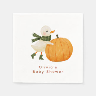 Serviette en papier pour Baby Shower Little Pumpki