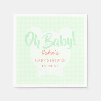 Serviette en papier pour Baby Shower Thème Ours av