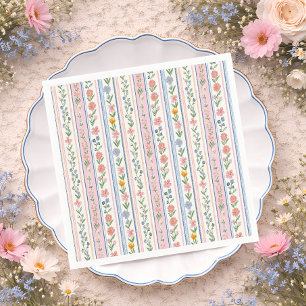 Serviette en papier pour baby shower vintage grand