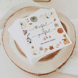 Serviette en papier pour diner de Thanksgiving aux