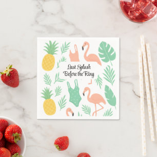 Serviette en papier pour enterrement de vie de jeu