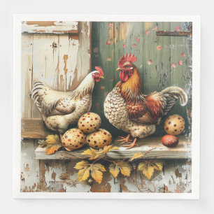 Serviette en papier pour fête Country Nest
