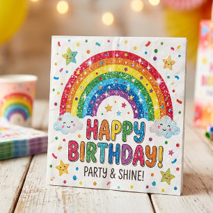Serviette en papier pour fête d'anniversaire Arc-e