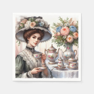 Serviette en papier pour thé à l'anglaise victorie