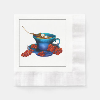 Serviette en papier pour thé de déjeuner d'automne