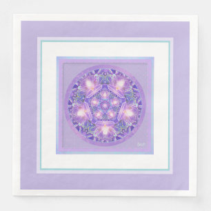 Serviette En Papier Pourpre W1