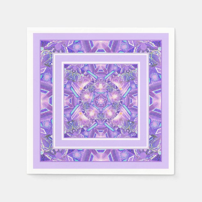 Serviette En Papier Pourpre W1 (Devant)