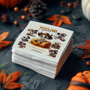 Serviette En Papier Premier anniversaire de l'Halloween occidentale à