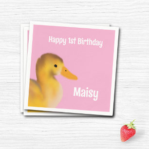 Serviette En Papier Premier anniversaire du canot
