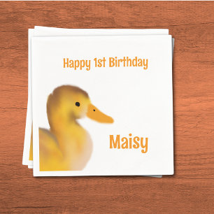 Serviette En Papier Premier anniversaire du canot