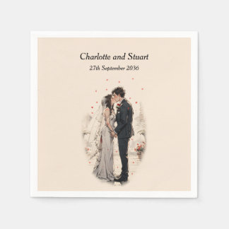Serviette En Papier Premier baiser