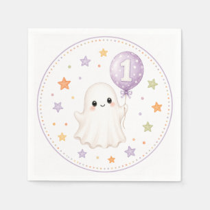 Serviette En Papier Premier fantôme Bouh Premier anniversaire Hallow