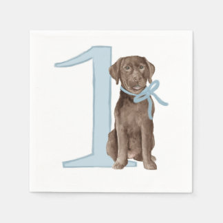 Serviette En Papier Premier laboratoire de chocolat d'anniversaire