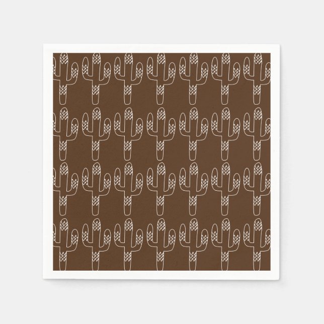 Serviette En Papier Premier Rodeo Cowboy fête d'anniversaire (Devant)