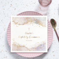 première communion paillettes éclaboussures aquare