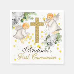 Serviette En Papier Première communion personnalisée Sexe neutre
