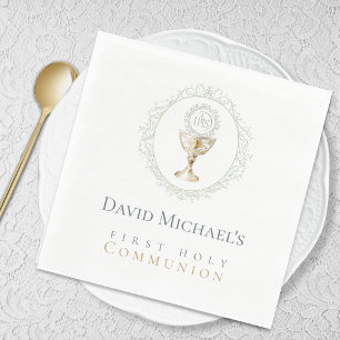 Serviette En Papier Première communion solennelle