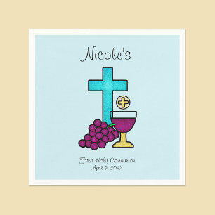 Serviette En Papier Première sainte communion