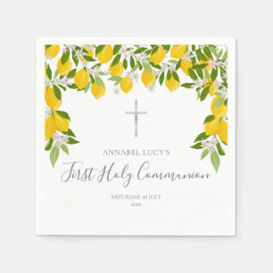 Serviette En Papier Première Sainte Communion Élégante Verdure de citr