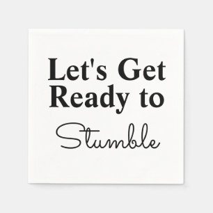 Serviette En Papier Préparons-nous à la fête de Stumble