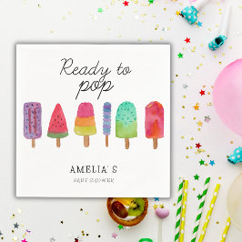Serviette En Papier Prêt À Pop Popsicle Baby shower Party
