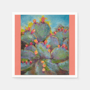 Serviette En Papier Prickly Pear Cactus papier boisson serviette