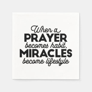 Serviette En Papier Prière et miracles