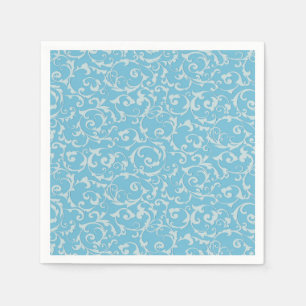 Serviette En Papier Princesse Bleue Royale Conte de Fées Chic