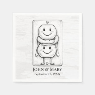Serviette En Papier Prise électrique pour fête d'anniversaire de maria