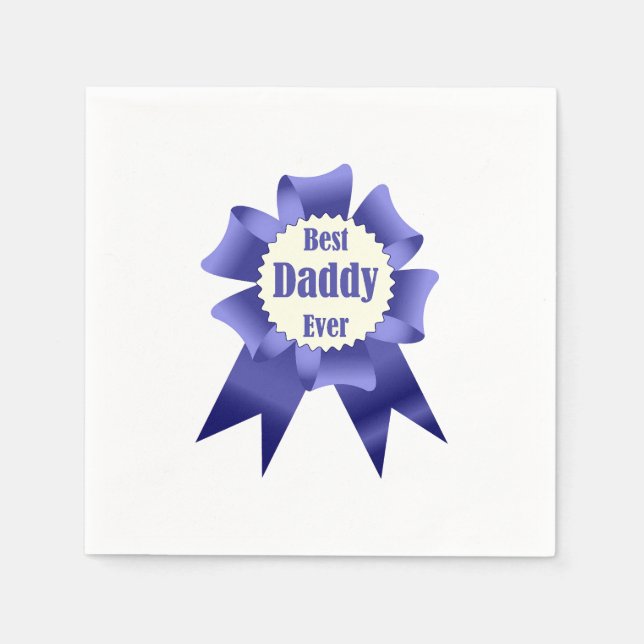 Serviette En Papier Prix Best Daddy Ever pour le Père (Devant)
