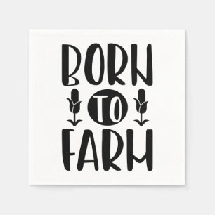 Serviette En Papier Producteur agricole amusant Vache de poulet du che