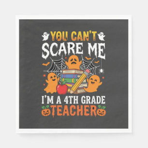 Serviette En Papier Prof de 4e année drôle Halloween Fantôme