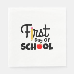 Serviette En Papier Professeur Cadeaux Premier Jour D'École