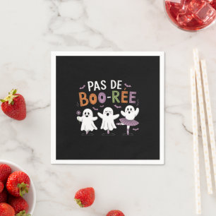 Serviette En Papier Professeur de danse de ballet fantôme Pas de BOO-r