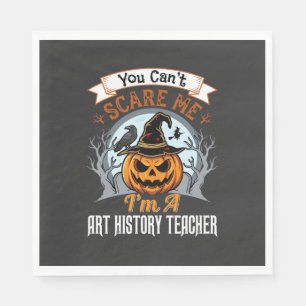 Serviette En Papier Professeur d'histoire de l'art Halloween Design de