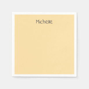 Serviette En Papier Professionnel Minimaliste Moderne Nom Propre Simpl