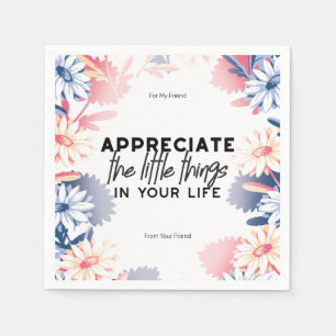 Serviette En Papier Profitez des petites citations